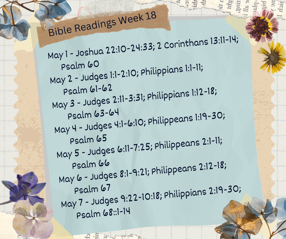 2023 Bible Plan - Week 18