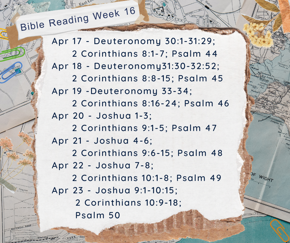 2023 Bible Plan - Week 16