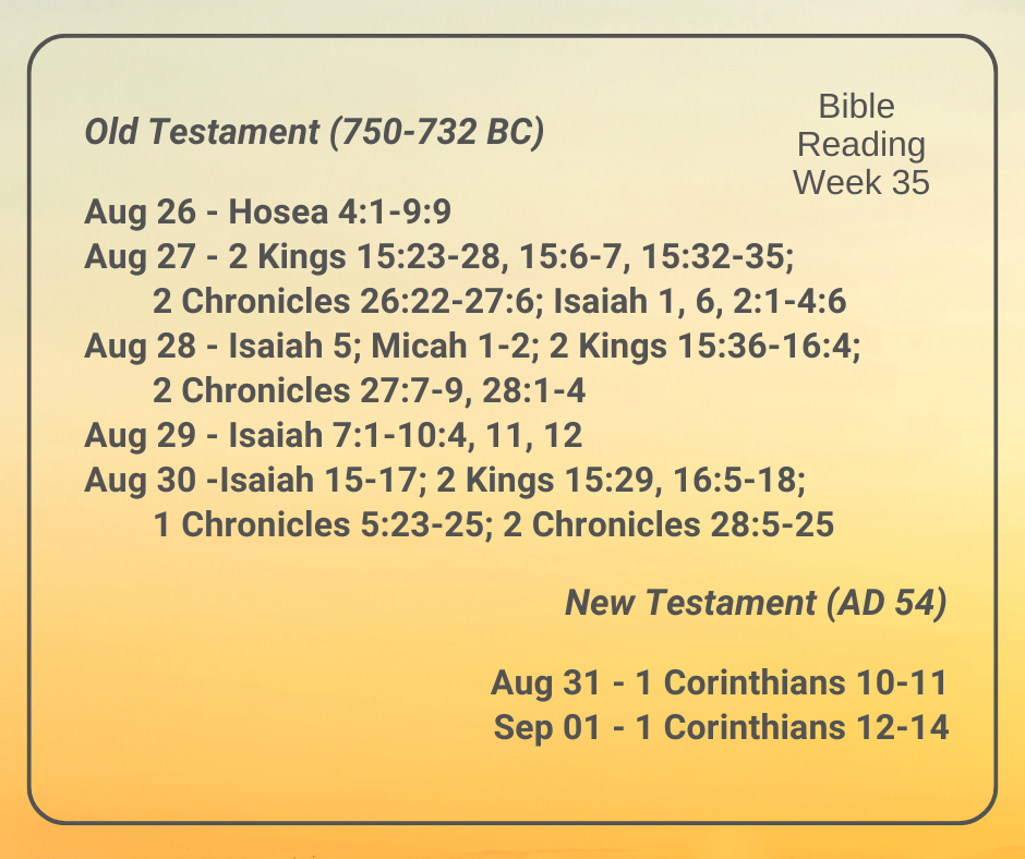 2024 Bible Plan - Week 35