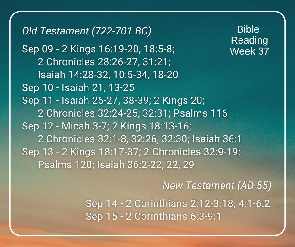 2024 Bible Plan - Week 37