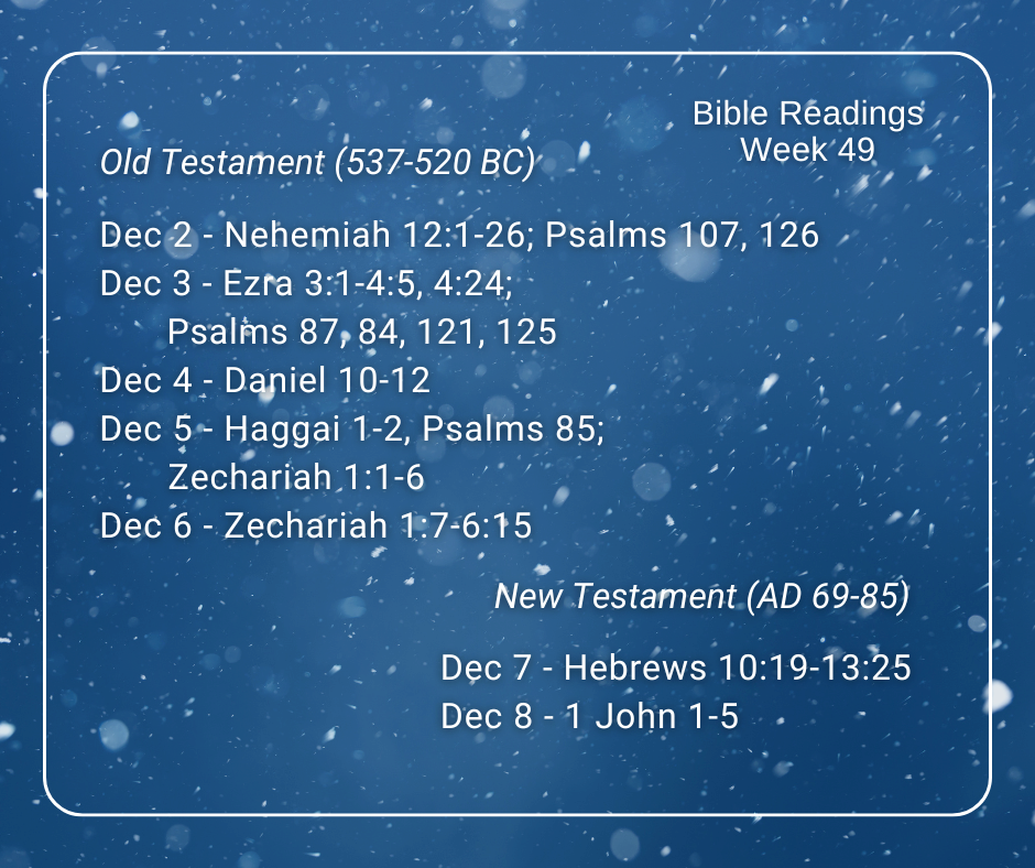 2024 Bible Plan - Week 49