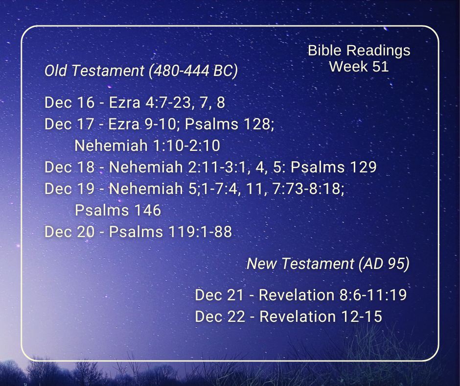 2024 Bible Plan - Week 51