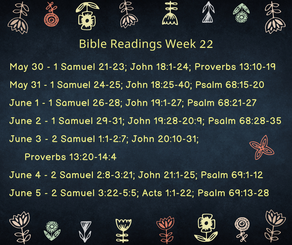 Bible Readings Week 22