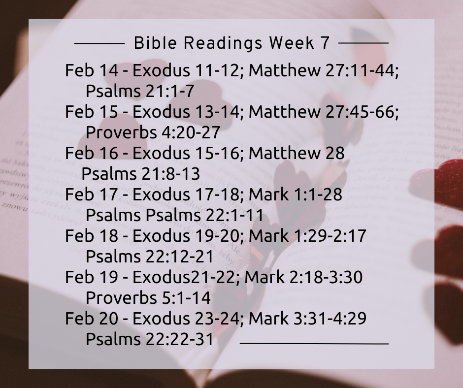 Bible Readings Week 7